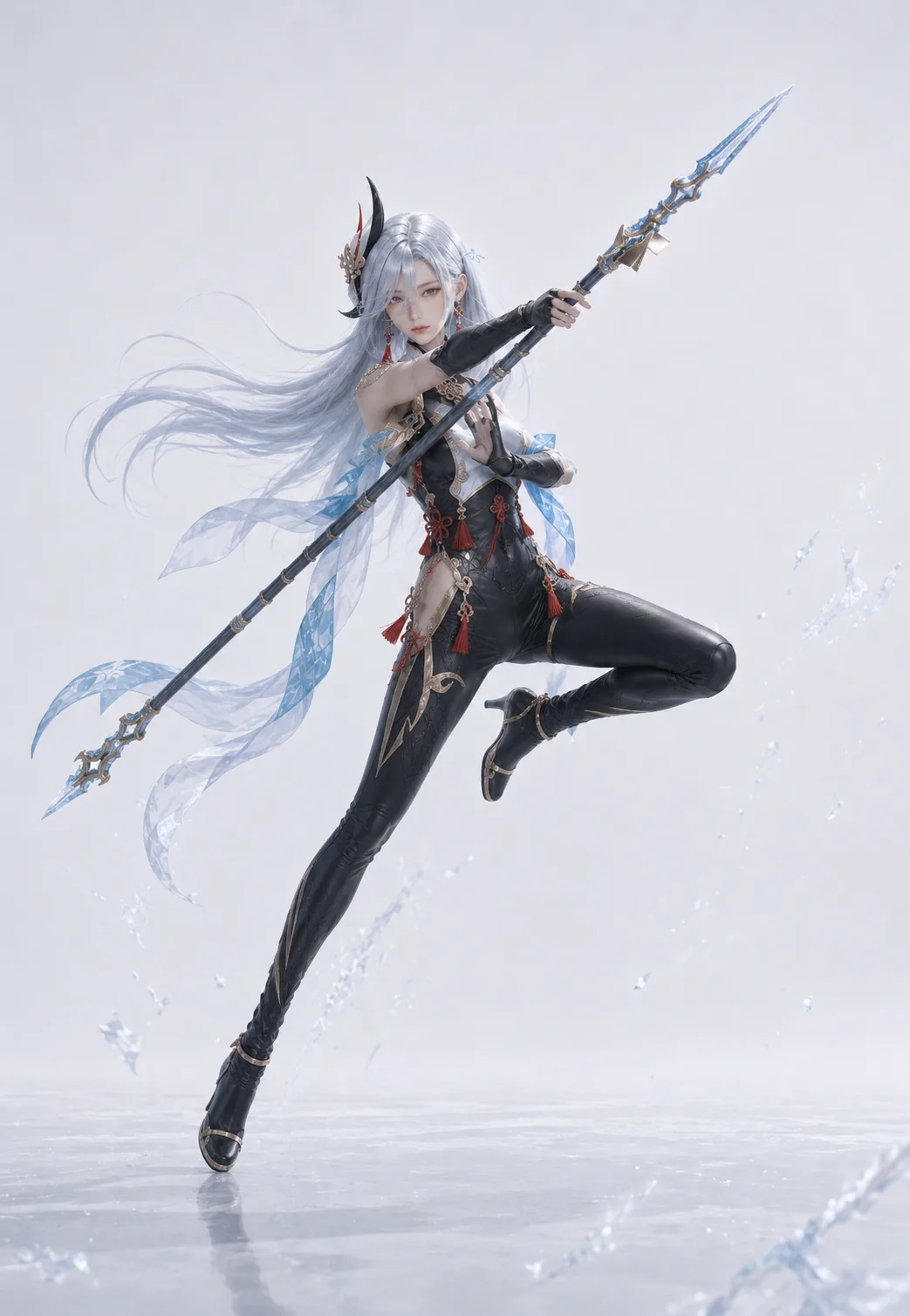 申鹤凌空跃起 Cosplay 拍摄动作参考图