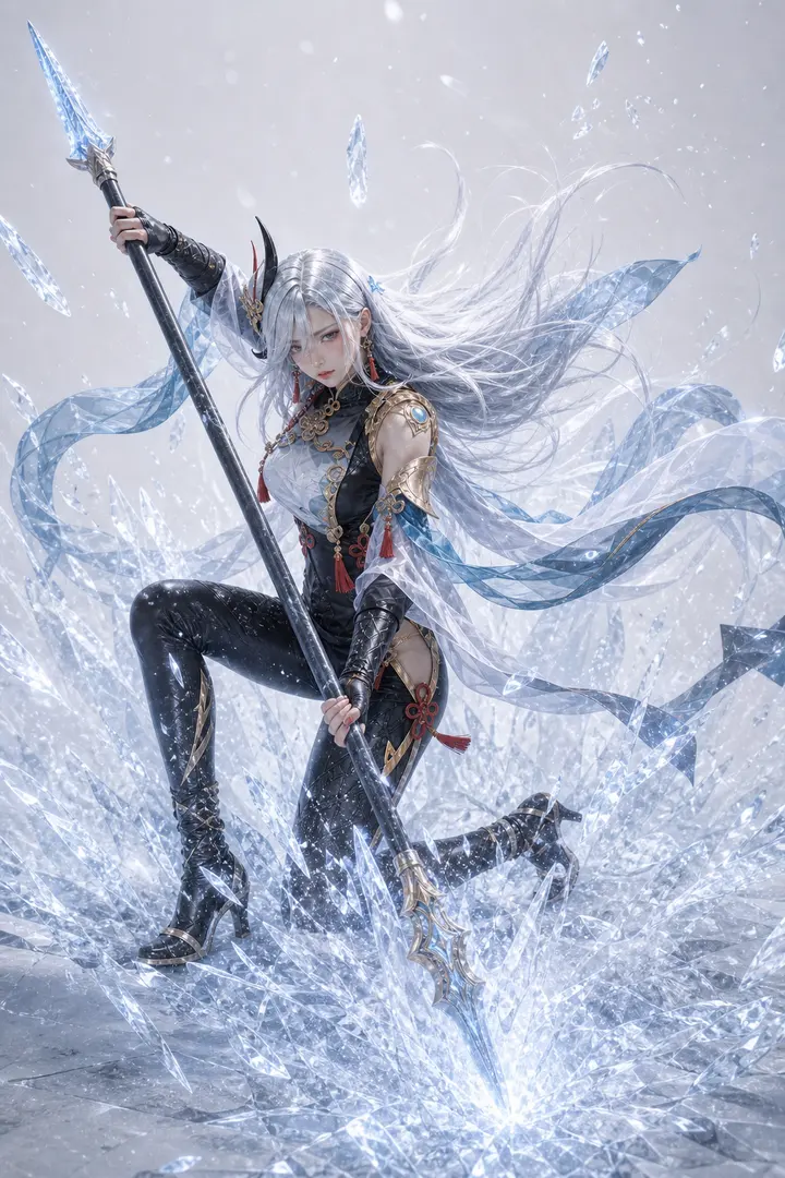 申鹤冰霜爆发 Cosplay 拍摄动作参考图
