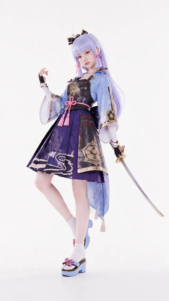 原神 神里绫华 Cosplay 拍摄动作参考图