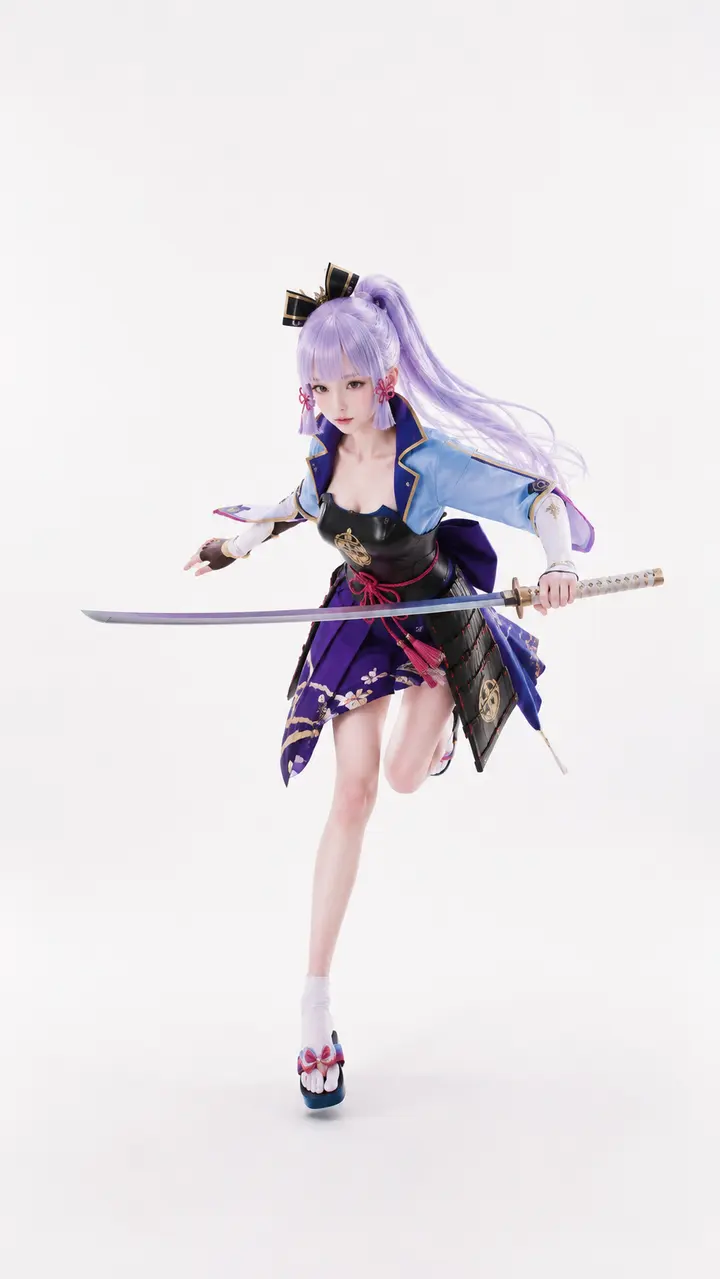原神 神里绫华 Cosplay 拍摄动作参考图