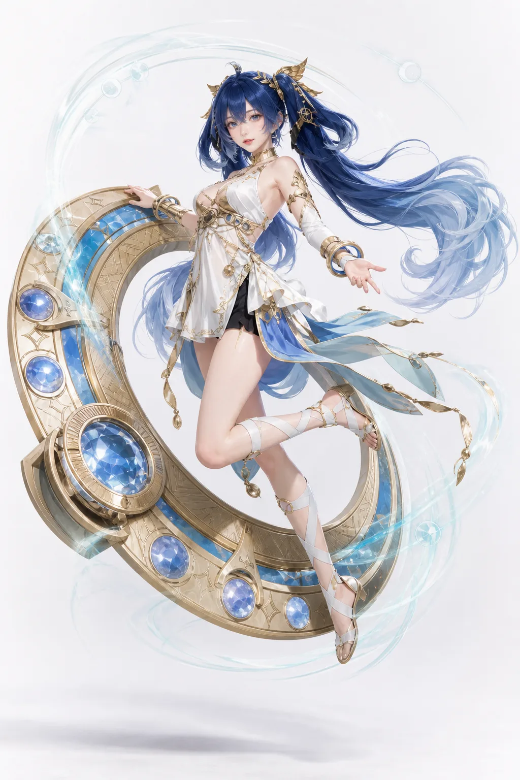 尤诺全身跳跃 Cosplay 拍摄动作参考图