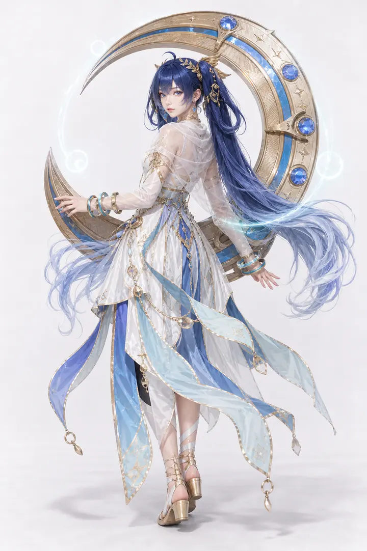 尤诺全身行走 Cosplay 拍摄动作参考图