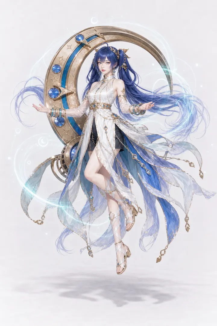 尤诺全身旋身 Cosplay 拍摄动作参考图
